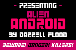 Alien Android: A Futuristic Display Font for Sci-Fi Branding and Digital Design