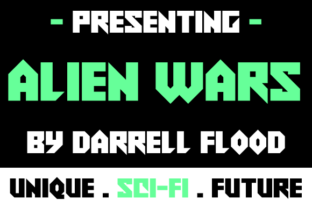 Alien Wars Font: A Futuristic Display Typeface for Sci-Fi Web Design