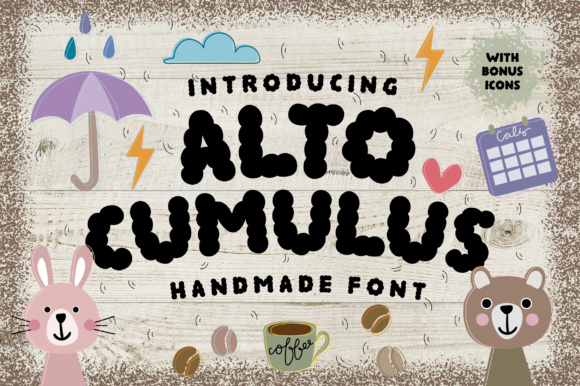 Altocumulus: A Bold Cloud-Inspired Font for Crafters and Product Designers
