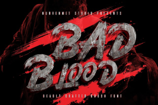 Bad Blood Font: Bold Display Typography for Horror-Inspired Marketing Designs