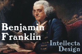 Benjamin Franklin: A Distressed Vintage Font for Bold Campaign Design