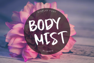 Body Mist: A Versatile Brush Font for Handmade Branding and Product Design