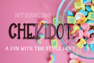 Chekidot: A Fun Display Font for Editorial Design and Digital Publishing