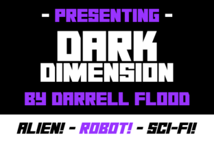 Dark Dimension: A Futuristic Display Font for Bold Branding Projects