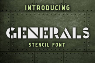 Generals: A Stencil Font That Elevates Campaign Visuals and Brand Messaging
