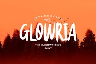 Glowria: A Playful Display Font with Happy Vibes