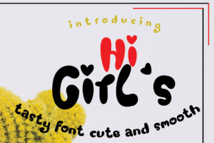 Hi Girl s: A Cute Display Font for Playful Branding Projects
