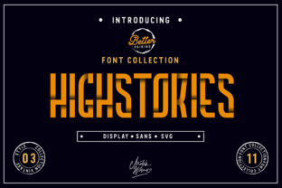Highstories Family: A Bold Display Font for Modern Web Design Projects