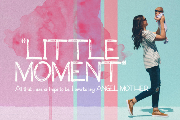 Little Moment: A Chalk Brush Font with Sporty Charm for Creative Branding