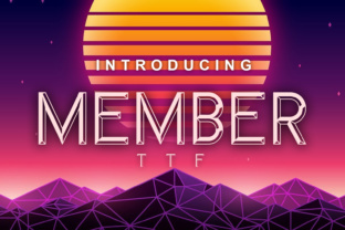 Member: A Dynamic 3D Display Font for Modern Editorial Design