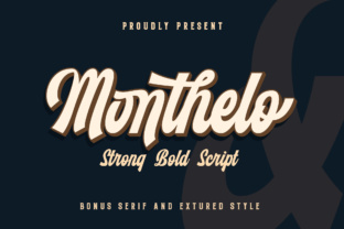 Monthelo: A Bold Display Font for Striking Designs
