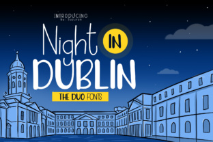 Night in Dublin: A Cheerful Display Font for Crafty Makers and Etsy Sellers