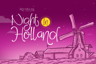 Night in Holland: A Playful Font for Cheerful Branding Projects