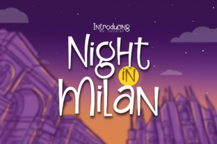 Night in Milan: A Striking Display Font for Handmade Designers and Sellers