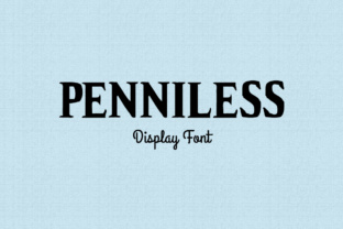 Penniless: A Bold Display Font for Modern Marketing Designs