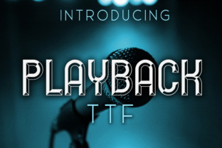 Playback Font: Stylish 3D Retro Design for Creative Projects