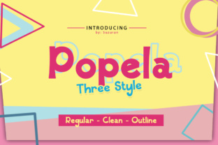 Popela: A Cheerful Display Font for Handmade Labels, Invitations, and Fun Product Designs