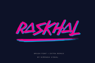 Raskhal Font: Elevating Small Business Branding with Neon-Inspired Style