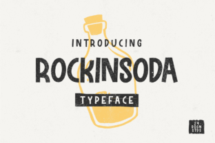 Rockinsoda: A Child-Like Display Font for Creative Business Branding