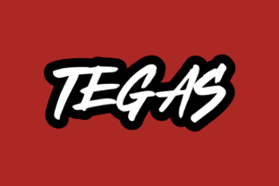 Tegas Font: Bold Ink-Inspired Style for Craft Labels & Product Designs