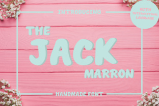 The Jack Marron: A Cute, Fancy Display Font for Creative Branding