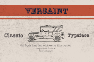 Versaint: A Vintage-Inspired Display Font for Modern Marketing Design