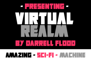Virtual Realm: A Futuristic Font for Crafters and Makers