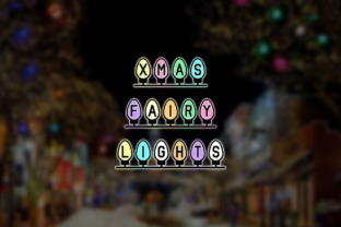 Xmas Fairy Lights Font: Elevate Your Holiday Branding