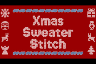 Xmas Sweater Stitch Font: Festive Typography for Scroll-Stopping Holiday Marketing